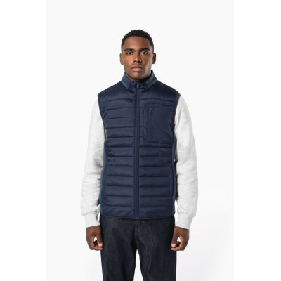 Men's bi-material bodywarmer